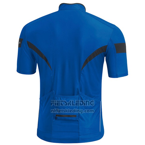 2017 Fietskleding Gore Bike Wear Power Blauw Korte Mouwen en Koersbroek